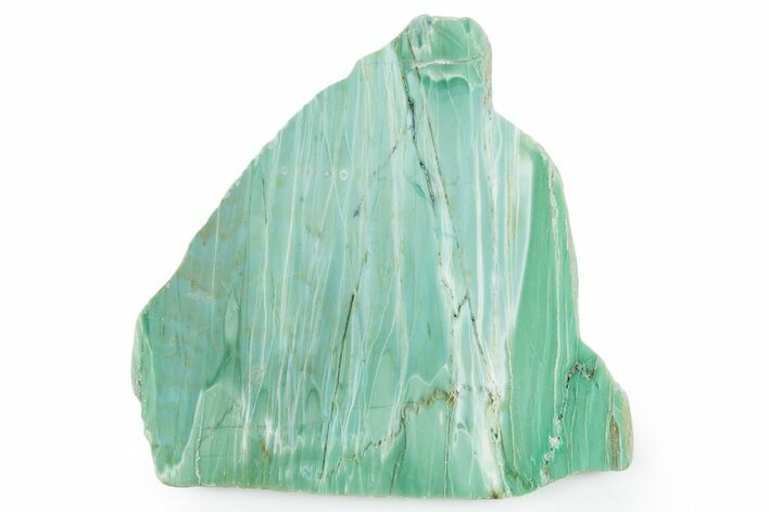 Polished Green Magneprase Slab - Western Australia #353708